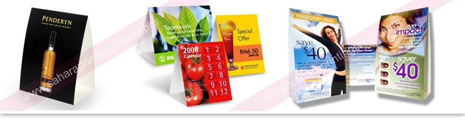 Tent Cards printing in Dubai